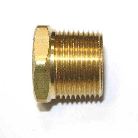 3/4 Inch NPT Male X 1/2 Inch NPT Female Brass Hex Bushing